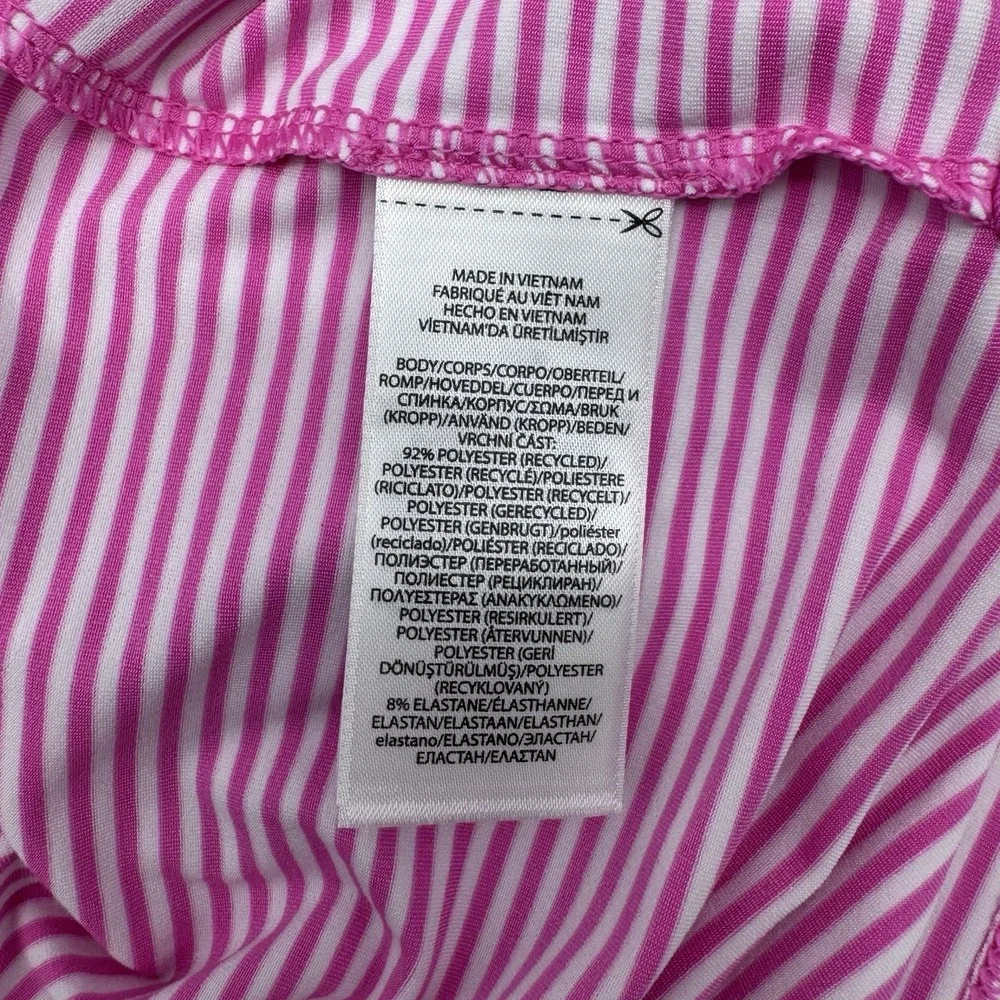 RLX Ralph Lauren Gold Concept 1 Mens Medium Golf Shirt Lightweight Pink White